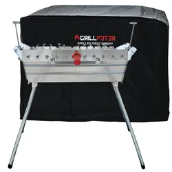 Grillpeter Mangal Ararat Edelstahl Schaschlikgrill 11er Drehspieß Haube Motor
