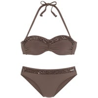 bruno banani Bügel-Bandeau-Bikini Damen coffee Gr.38 Cup A