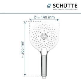 Schütte SUMATRA Handbrause, Chrom/Weiß