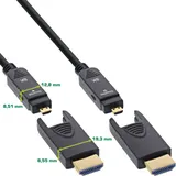 InLine HDMI AOC Kabel, Ultra High Speed HDMI, 8K4K, Stecker abnehmbar, 40m