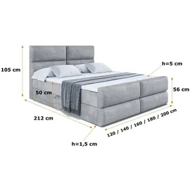 altdecor BOXI3-Z 200 x 200 cm H4 Grau