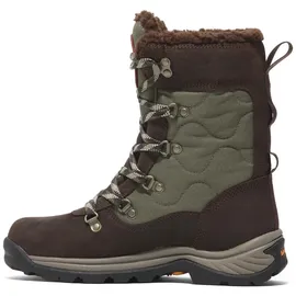 Timberland Winterstiefel TIMBERLAND "CHOCORUA TALL LACE UP WATERPROOF SNOW BOOT", Damen, Gr. 38,5, braun (schwarz braun full grain), Leder, Schuhe Winterstiefel, Snowboots, Winterboots, Winterschuhe, wasserdicht
