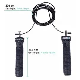 PULLUP & DIP Fitness Springseil Schwarz 3 m