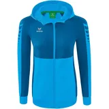 Erima Six Wings Trainingsjacke mit Kapuze Damen - curacao/mykonos, 38