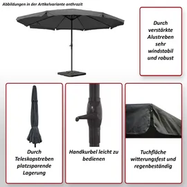 MCW Carpi Pro Ø 500 cm bordeaux inkl. Ständer