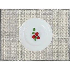 APELT Platzset APELT "Cona 35x48 col. 60", grau (beige), B:35cm L:48cm, 90% Polypropylen, 10% Polyester, Platzsets, mit Kettelrand