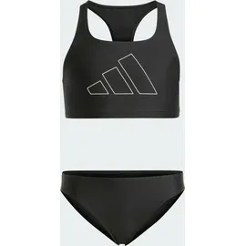 Adidas Performance Big Bars Kids Bikini Black / White 164