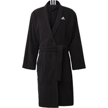 adidas 3-Streifen Bademantel Schwarz S