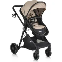 Moni Kombikinderwagen 2 in 1 Rio 22 kg umbaubar Fußabdeckung klappbar Korb Gurt beige