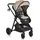 Moni Kombikinderwagen 2 in 1 Rio 22 kg umbaubar Fußabdeckung klappbar Korb Gurt beige