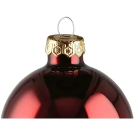 Kaemingk Weihnachtsbaumkugel 10er-Set - rot ¦ Glas,Aluminium Ø: 6