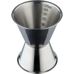 Doppelmessbecher 30/50ml, Skalierung - Edelstahl