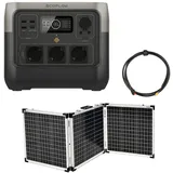 ECOFLOW River 2 0% MwSt §12 III UstG Pro 768Wh Powerstation mit 150W Solarkoffer