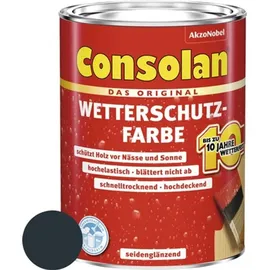 Consolan Wetterschutz-Farbe 2,5 l anthrazitgrau seidenglänzend