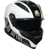AGV K7 Super 46 Helm, schwarz-weiss-gelb, Größe XS für Männer