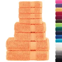 VidaXL 8-tlg. Premium-Handtuch-Set SOLUND Orange 600 g/m2, OEKO-TEX zertifiziert