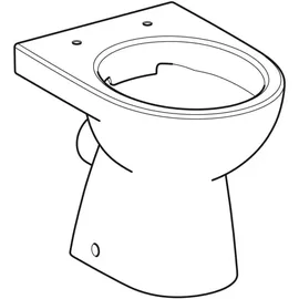 Geberit Renova Stand-WC mit WC-Sitz Bahamabeige spülrandlos
