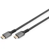 Digitus HDMI Anschlusskabel HDMI-A Stecker 3m Schwarz DB-330200-030-S 8K UHD, Aluminium-Stecker, Aud