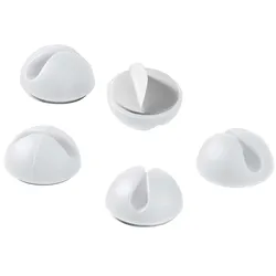 goobay Kabelclips weiß