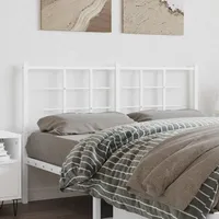 VidaXL Kopfteil Metall Weiß 135 cm