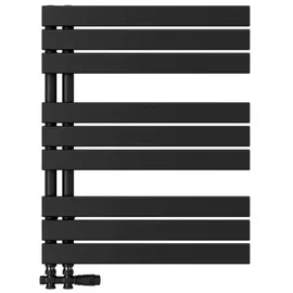 EMKE Handtuchheizkörper 762 x 600 mm 479 W schwarz Mittelventil