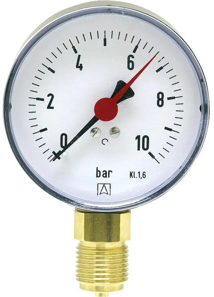 Manometer 0-25 bar 80mm G1/2