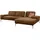 W.Schillig Ecksofa "run, Designsofa mit tollem Sitzkomfort, bequem, L-Form", braun (chocolate s37), B:319cm H:88cm T:178cm, Longlife Xtra-Leder Z73: Naturwalkleder der Luxusklasse aus den erlesensten Rohhäuten.