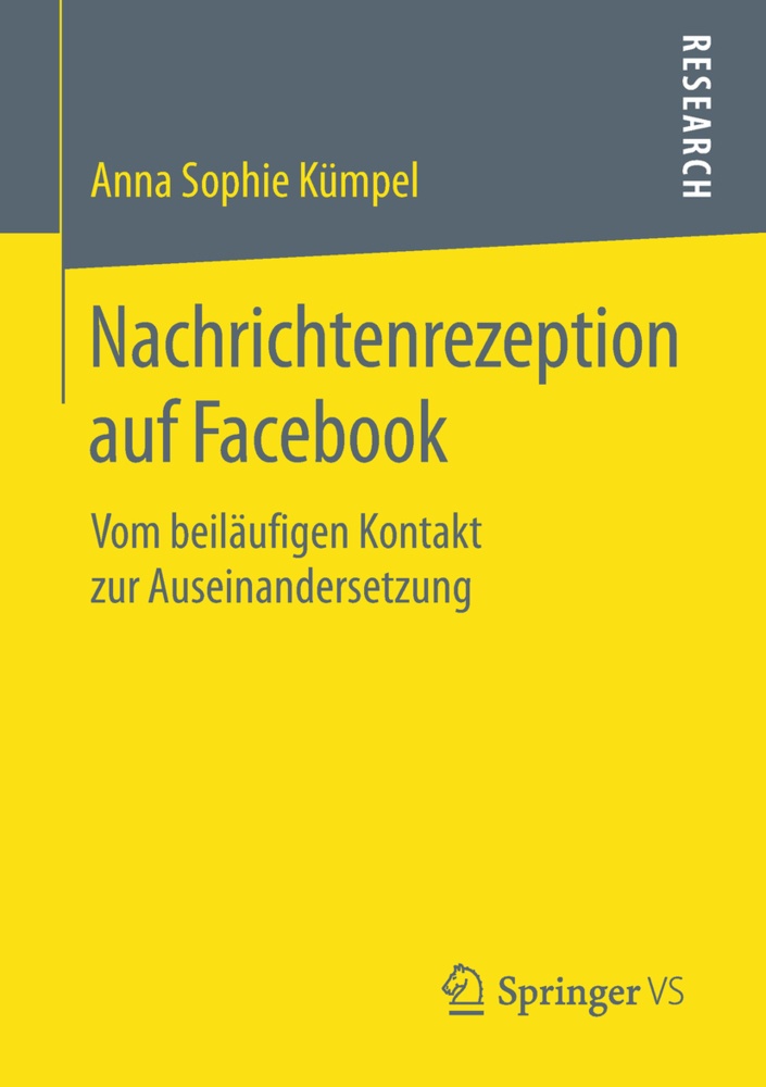 Nachrichtenrezeption Auf Facebook - Anna Sophie Kümpel  Kartoniert (TB)