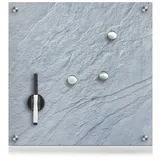 Hti-Living Memoboard Glas 1 Memoboard 3 Magneten 1 Stift grau