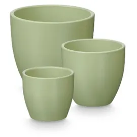 ibergarden Runde Blumentöpfe Ø 14, 17, 22 Cm, 3er Set