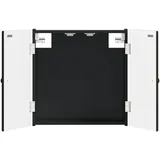 vidaXL Dartboard Schrank BREDA Schwarz 52,5 x 10,5 x 53,5 cm
