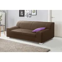 DOMO collection 3-Sitzer DOMO COLLECTION "Amando zeitlos und modern, komfortabel", braun (espresso), B:190cm H:74cm T:79cm, Microfaser PRIMABELLE (100% Polyester);Kunstleder SOFTLUX;Struktur (90% Polyester, 10% Polyacryl);NaturLEDER (echtes Rindsleder), Sofas, in vielen