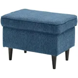 Sconto Hocker Oskar Textil 63 x 43 x 42 cm Grau