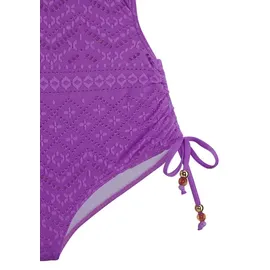 LASCANA Badeanzug Omara Lila 38 Cup C/D