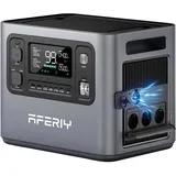 AFERIY 2800W Tragbare Powerstation 2048Wh, Erweiterbar Auf 10240Wh LiFePO4 Solargenerator & 1,3Std Schnellladung, mit APP, 13 Ausgänge,<10ms USV, für Garten/Wohnmobil/Camping