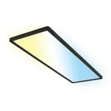 Briloner Led-Paneel Slim, Schwarz, Kunststoff, rechteckig,rechteckig, 20x3x58 cm, Lampen - Leuchten, Innenbeleuchtung, Leuchten nach Räumen, Bürolampen
