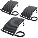 monzana Sonnenkollektor 112x55x14cm 10000 L/h Höhenverstellbar 32/38mm Anschluss UV-Beständig Erweiterbar Poolheizung Solar Heizung Warmwasser