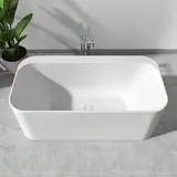 evineo ineo5 Freistehende Badewanne für individuelle Ab- und Überlaufsysteme L: 160 B: 80 cm, BE4009WM,