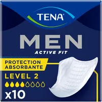 Tena – For Men – Level 2 – Protektoren saugfähig für Männer Lecks Leichte und Gemäßigten – X 10