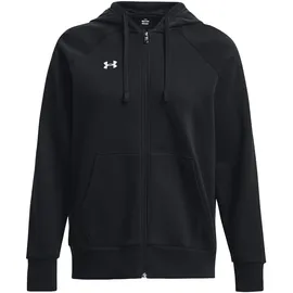 Under Armour Rival Fleece Kapuzenjacke Damen 001 black/white 48