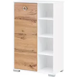 WELLTIME Kimi 65,3 x 105,2 x 33,1 cm Weiß / Eiche Landhaus
