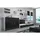 SKRAUT HOME Wohnwand, mit LEDs, weiß, schwarz lackiert, 300/42/189cm