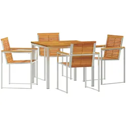 vidaXL 5-teilige Garten Essgruppe Massivholz Akazie