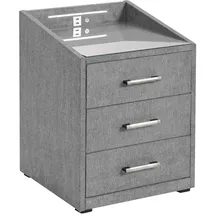 ed exciting design Nachtschrank Moon 47 x 46 x 61 cm Grau