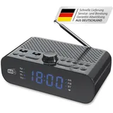 Fontastic DAB+/FM Radiowecker und Drahtloser Lautsprecher sw