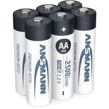 Ansmann NiMH Mignon-Akkus 4 + 2 gratis 1322-0000-510