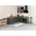 kochstation Winkelküche L-Form 240 x 180 cm grau