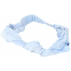 Elastisches Haarband Inca   Blau Knoten