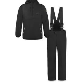 normani Outdoor Sports Normani, Damen, Skihosen, Kinder WinterSet Thermohose und Windbreaker (176), Schwarz