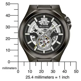 BULOVA Klassik Automatik Edelstahl 46 mm 98A179